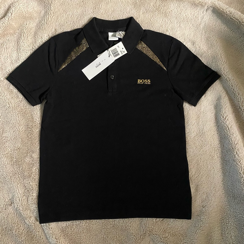 Hugo Boss boys size 12 slim fit polo top new with tags